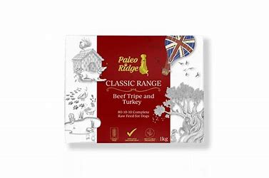 Paleo Ridge Classic Beef Tripe and Turkey (1KG)